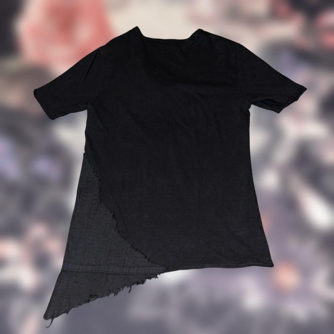 トップス SHELLAC Asymmetrical hem t-shir