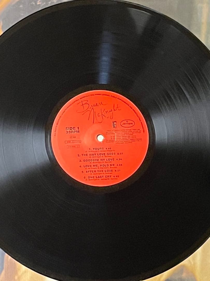 Brian McKnight LP SAME US原盤 1992年リリース　美品