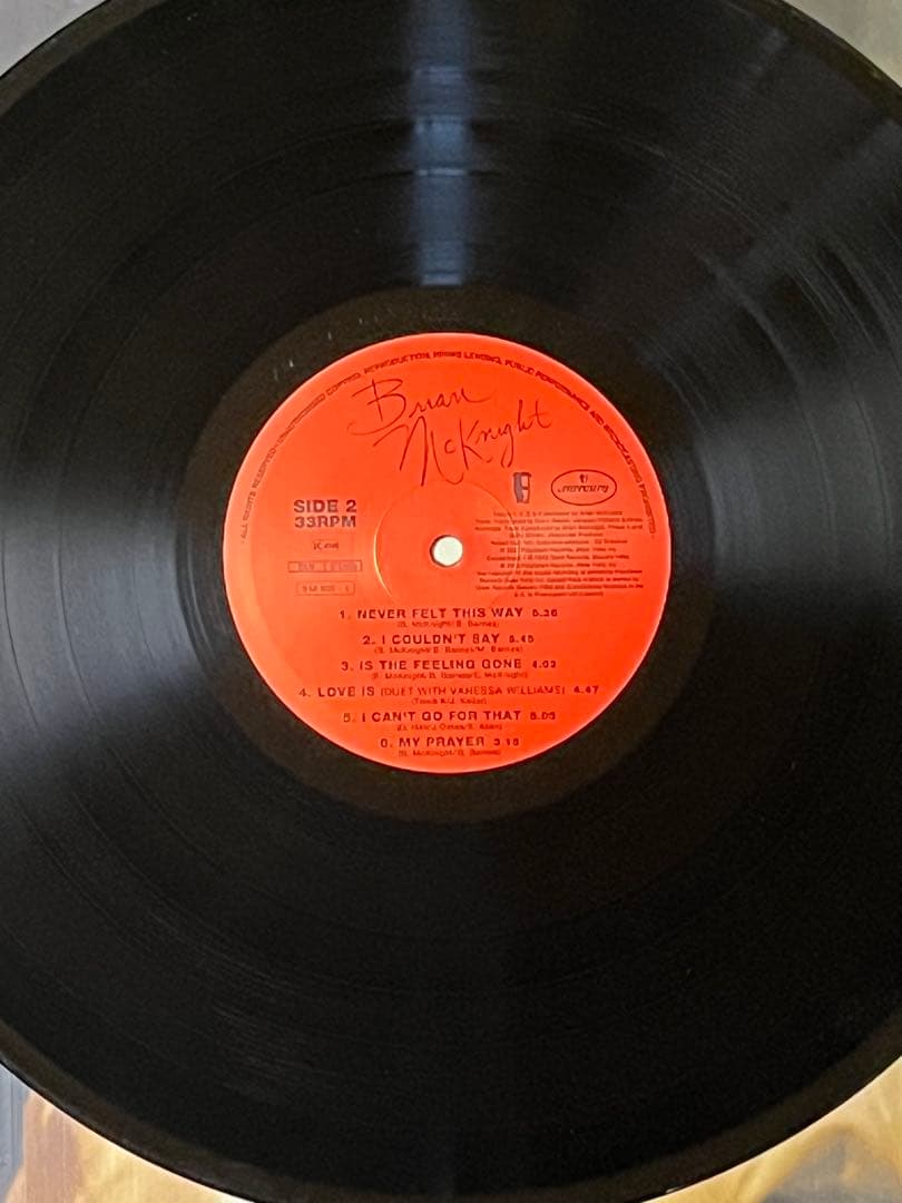 Brian McKnight LP SAME US原盤 1992年リリース　美品