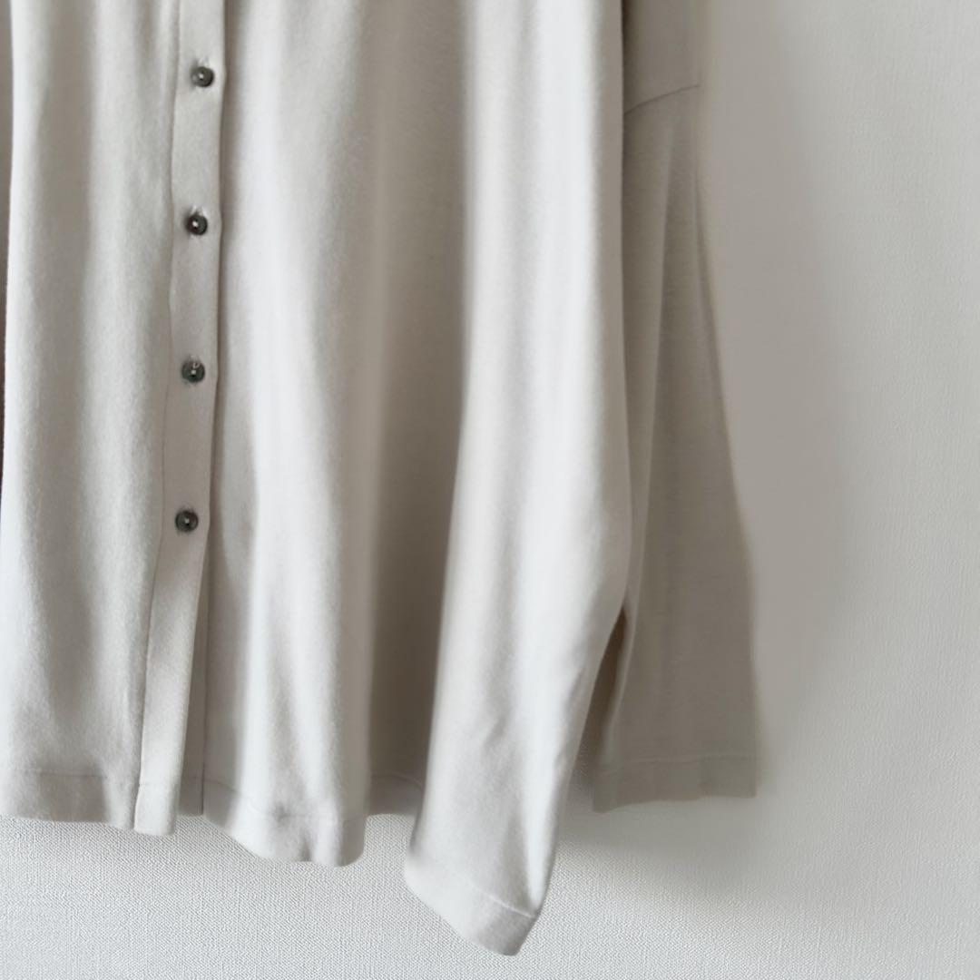 BEARDSLEY カーディガン コットン ベージュ フリーサイズ