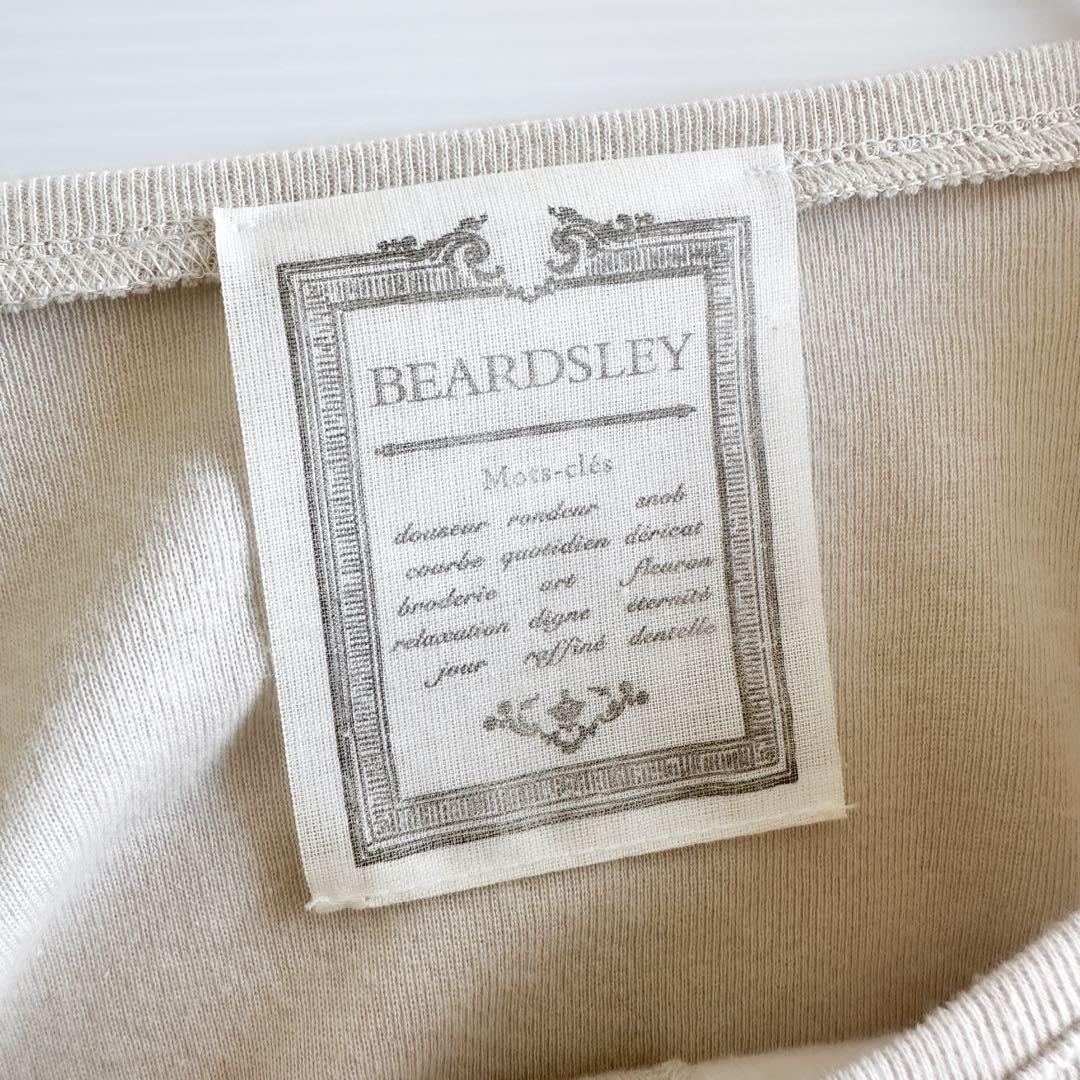 BEARDSLEY カーディガン コットン ベージュ フリーサイズ