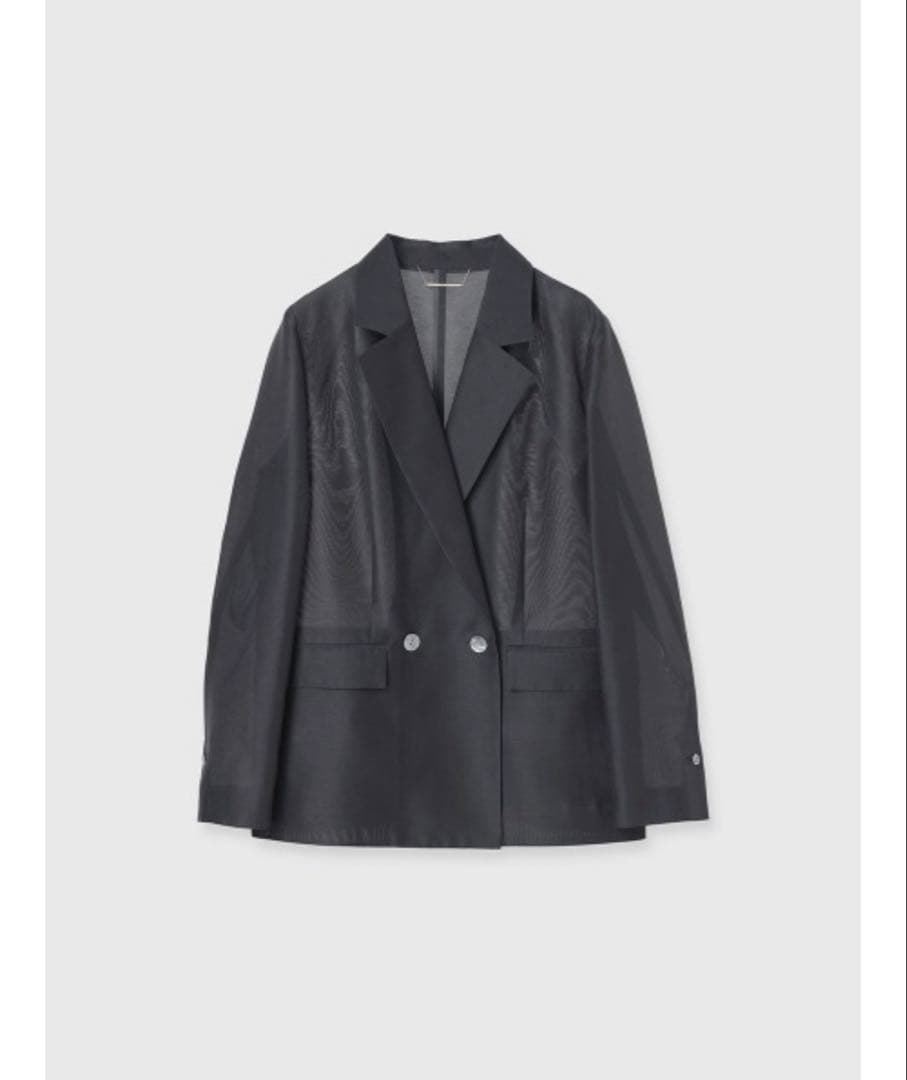 【美品】anuans エアリーシアージャケット　CHARCOAL GREY M