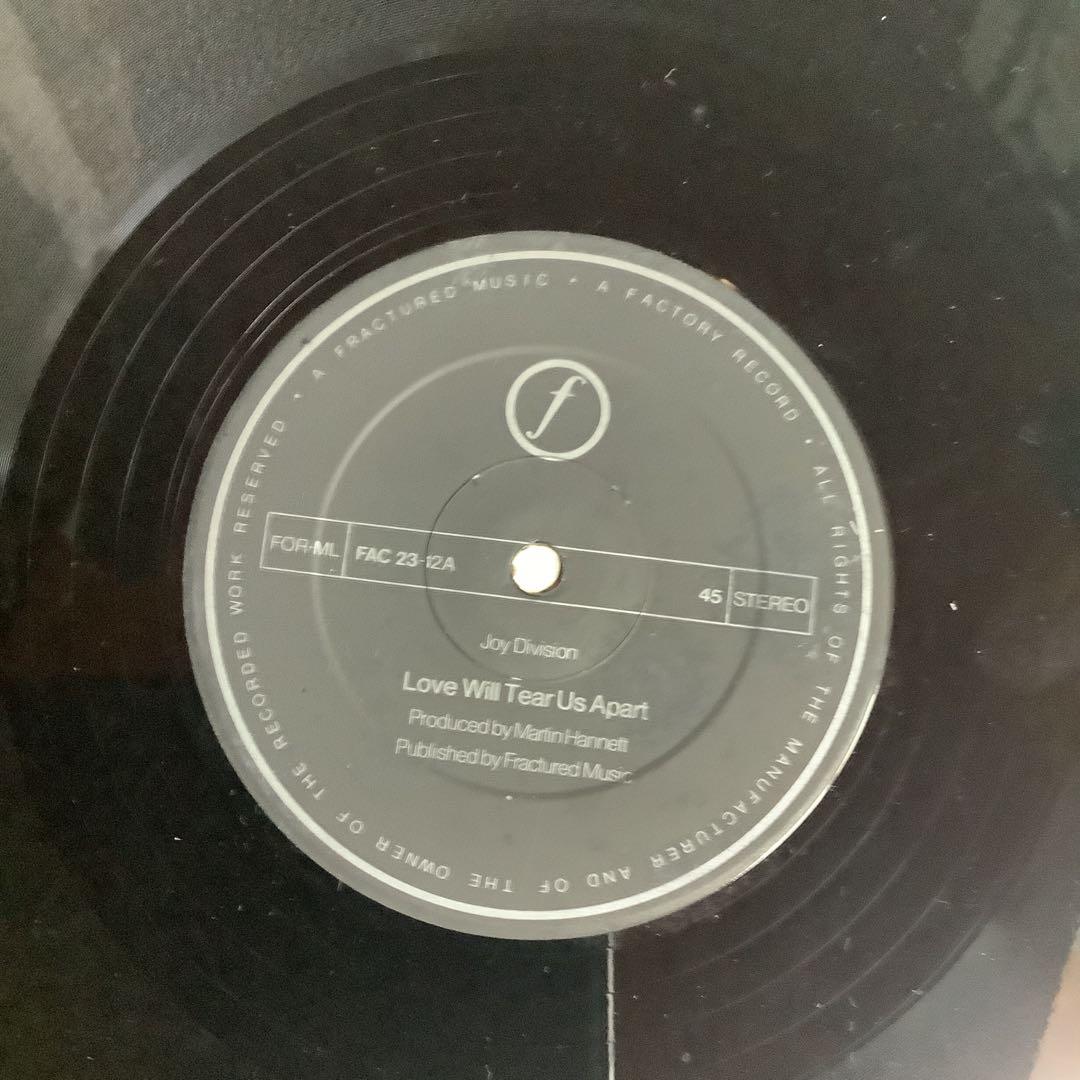 洋楽 Joy Division Love Will Tear Us Apart LP