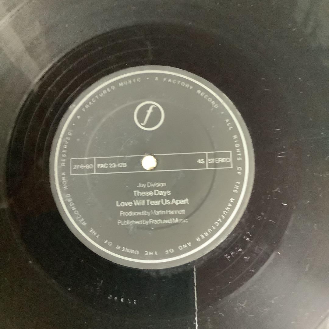 洋楽 Joy Division Love Will Tear Us Apart LP