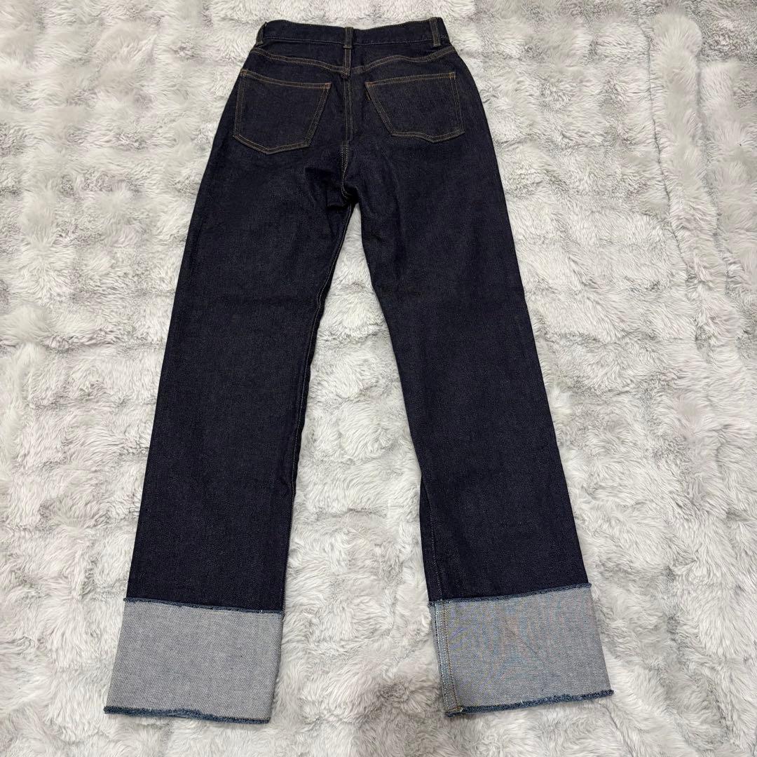 美品♡anuans ロールアップデザインデニムパンツ　サイズ0