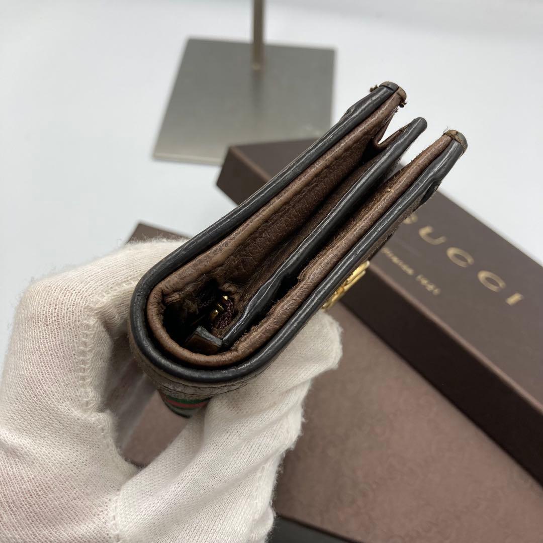 美品　GUCCI グッチ　折り財布　コンパクト　12