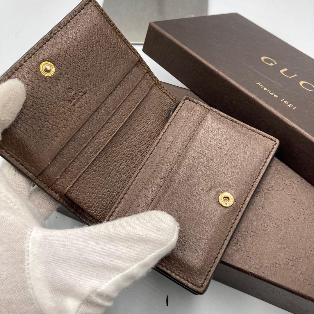 美品　GUCCI グッチ　折り財布　コンパクト　12