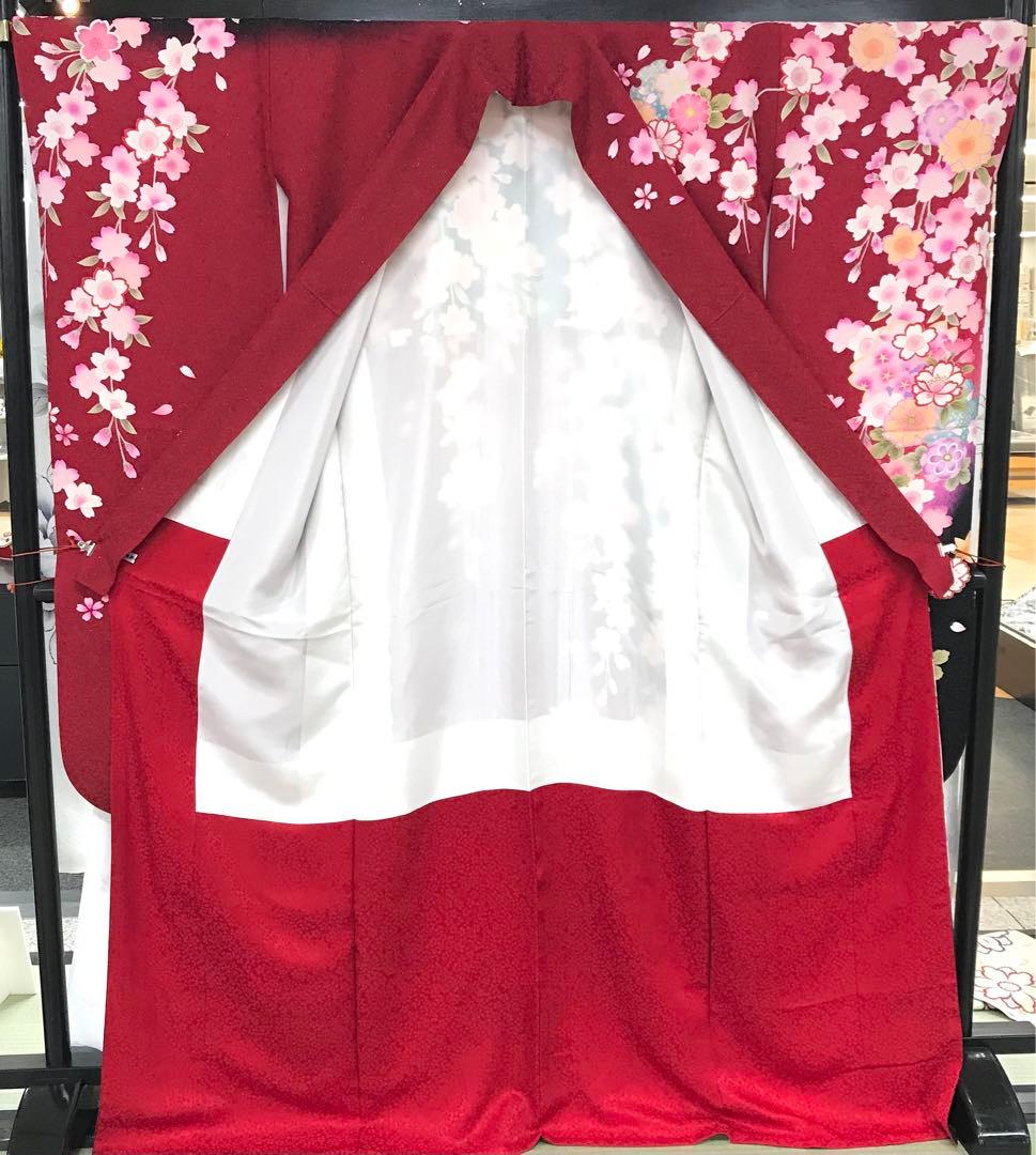 こう★正絹 振袖 仕立て上がり✖️2枚 リメイク am-004.B