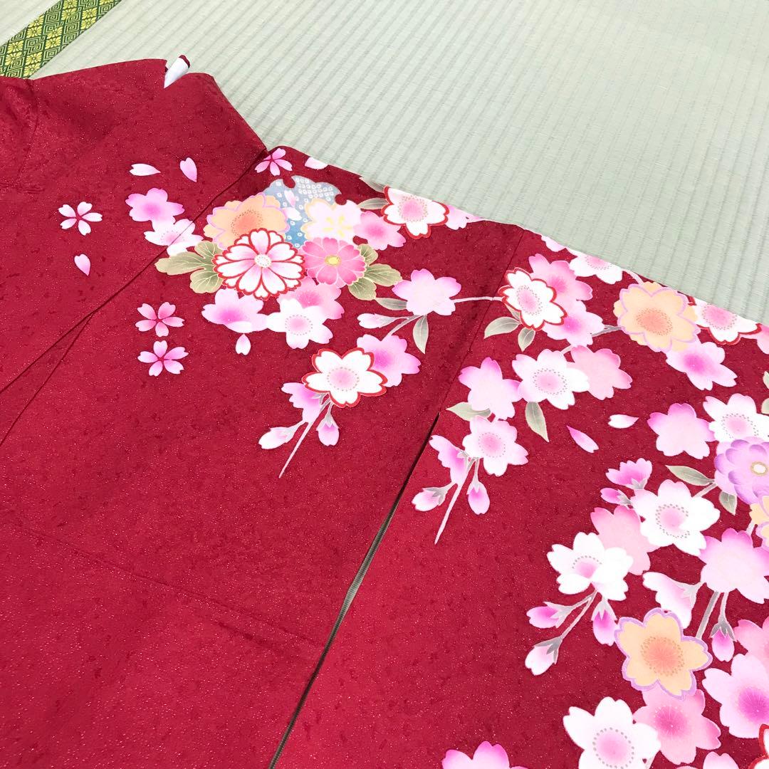 こう★正絹 振袖 仕立て上がり✖️2枚 リメイク am-004.B