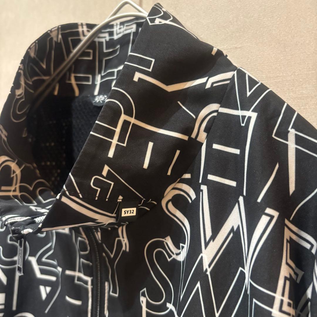 SY32bySWEETYEARS グラフィック ロゴ ジップスタンド ジャケット