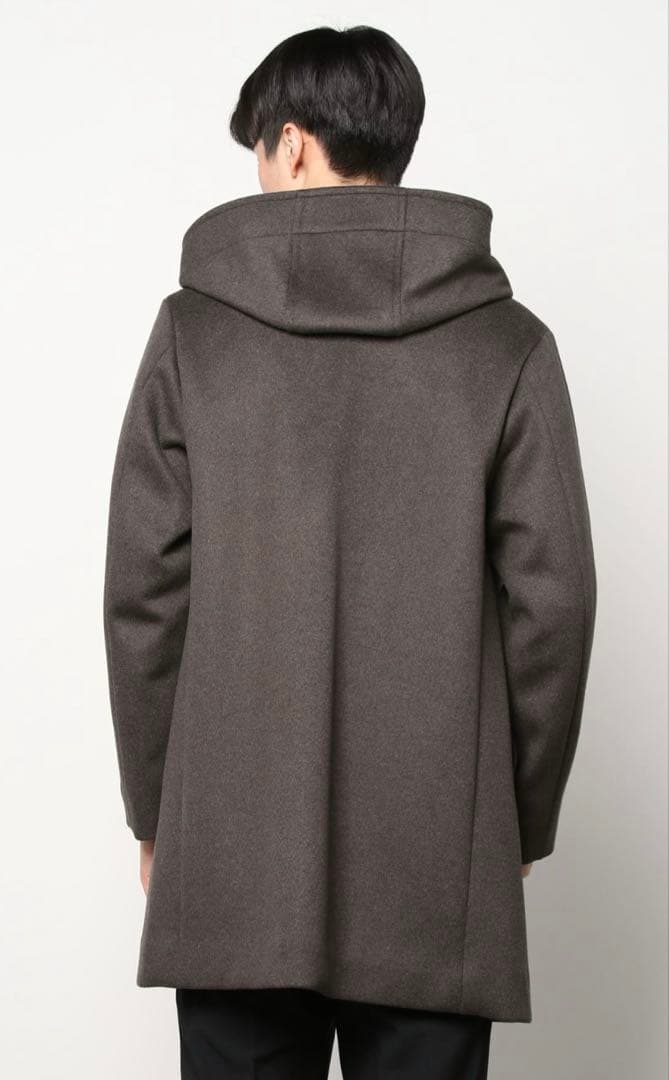 beauty&youth 120Sメルトンフードコート L ブラウン　極美品