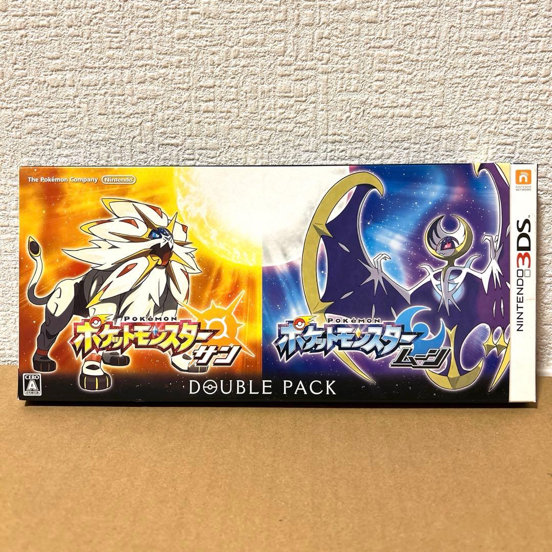 美品 ポケットモンスター サン・ムーン ダブルパック　ポケカ付き