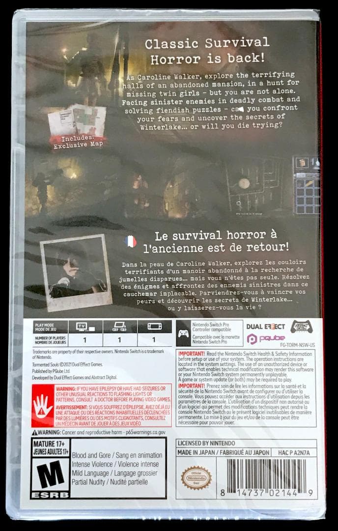 Tormented Souls トーメンティッド ソウルズ 北米版 switch