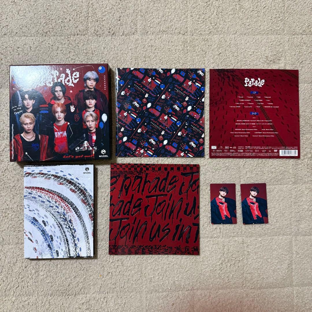 MAZZEL Parade 初回限定版CD+DVD2枚 2023 特典付き