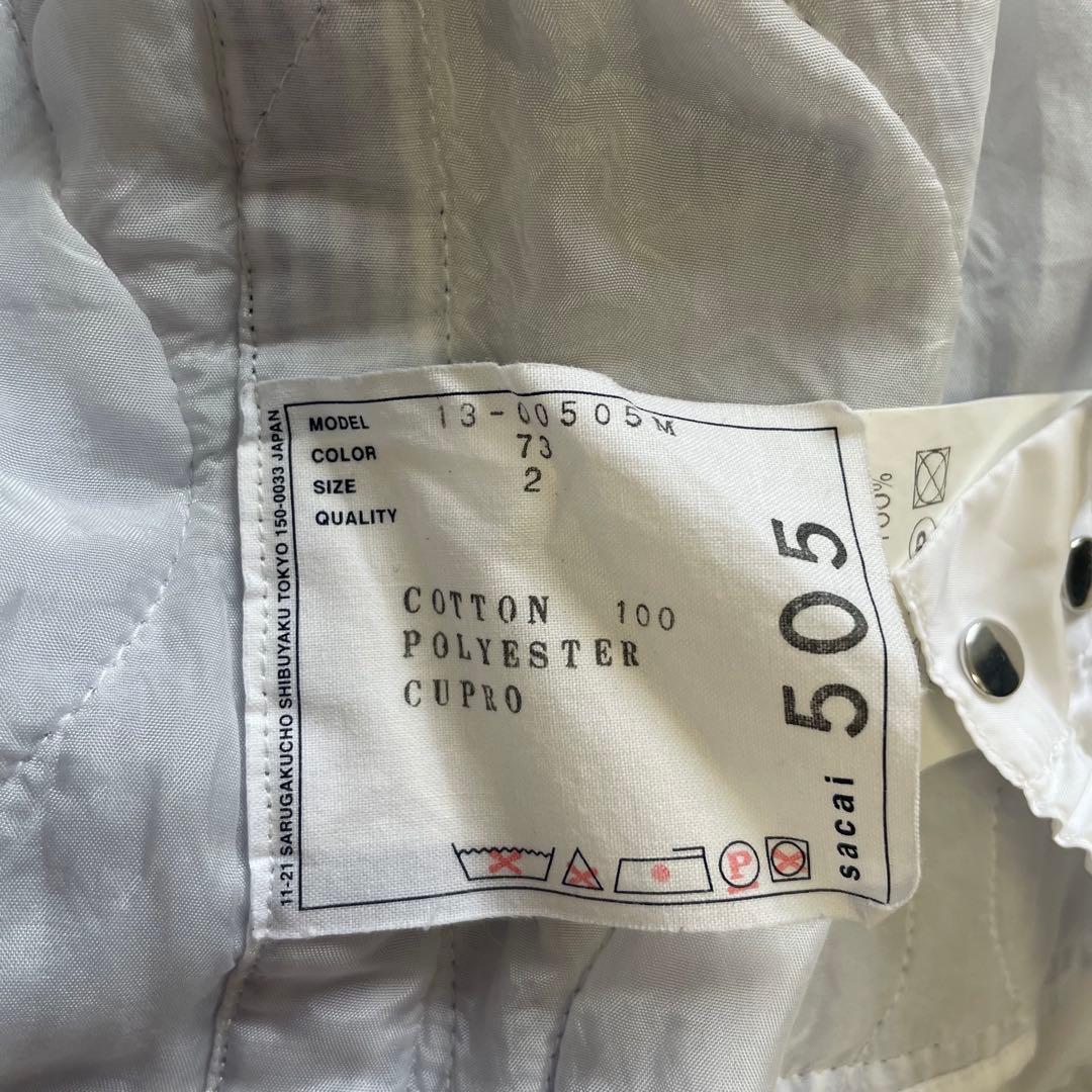 サカイ Quilted Shirt Jacket キルティング ストライプ