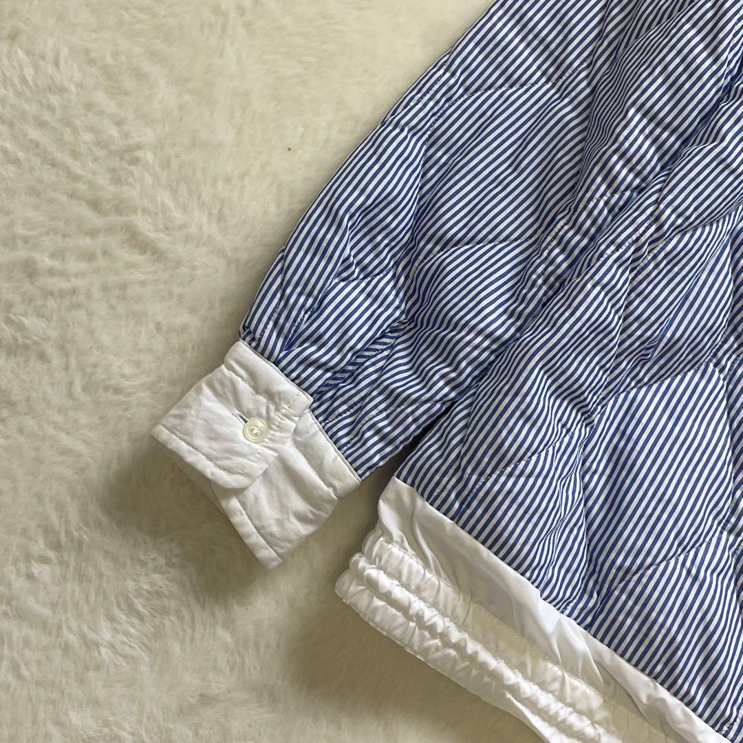 サカイ Quilted Shirt Jacket キルティング ストライプ