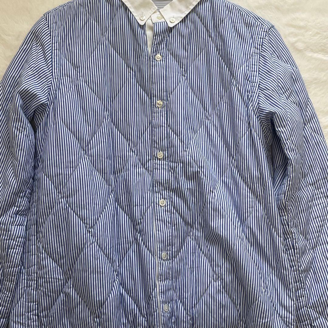 サカイ Quilted Shirt Jacket キルティング ストライプ