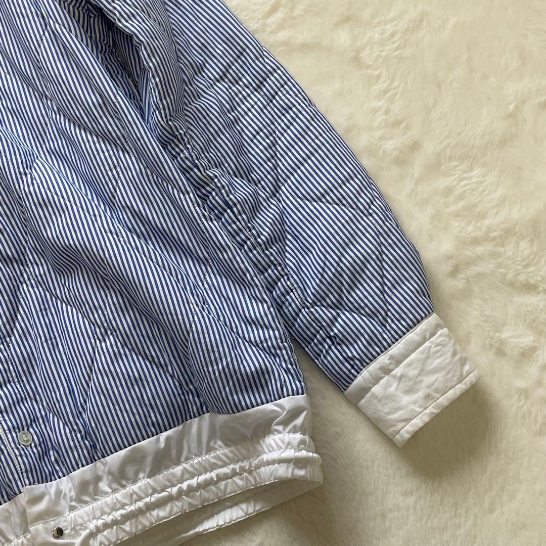 サカイ Quilted Shirt Jacket キルティング ストライプ