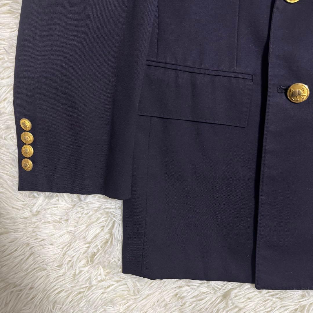 80s Polo Ralph Lauren 三角タグ 金ボタン 紺ブレ Lサイズ