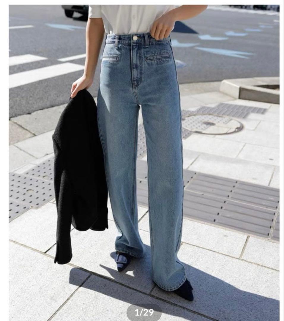 お値下げ na.e Straight Pocket Jeans M long丈