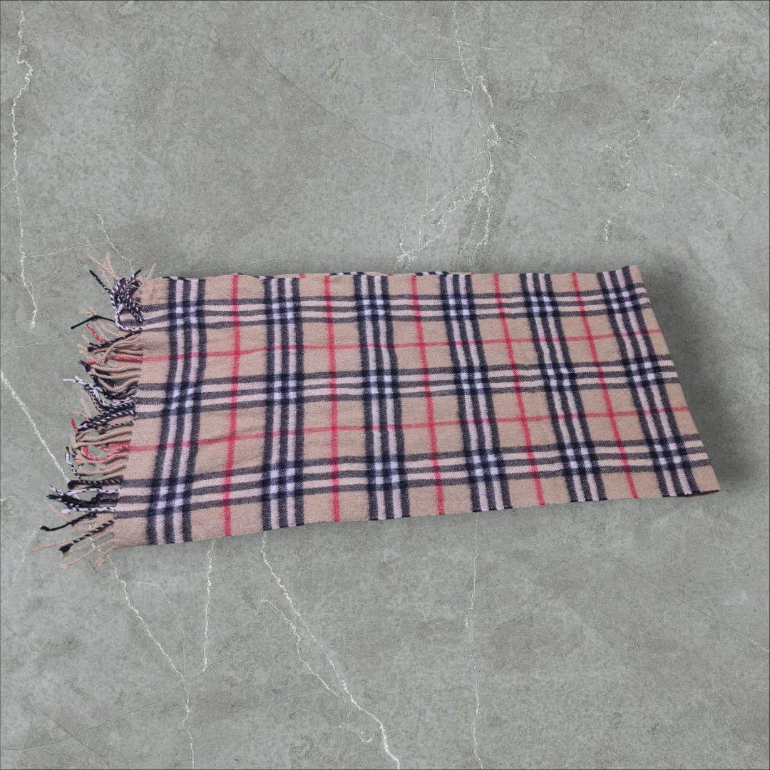 BURBERRY バーバリー カシミヤ100% ノバチェック マフラー ベージュ