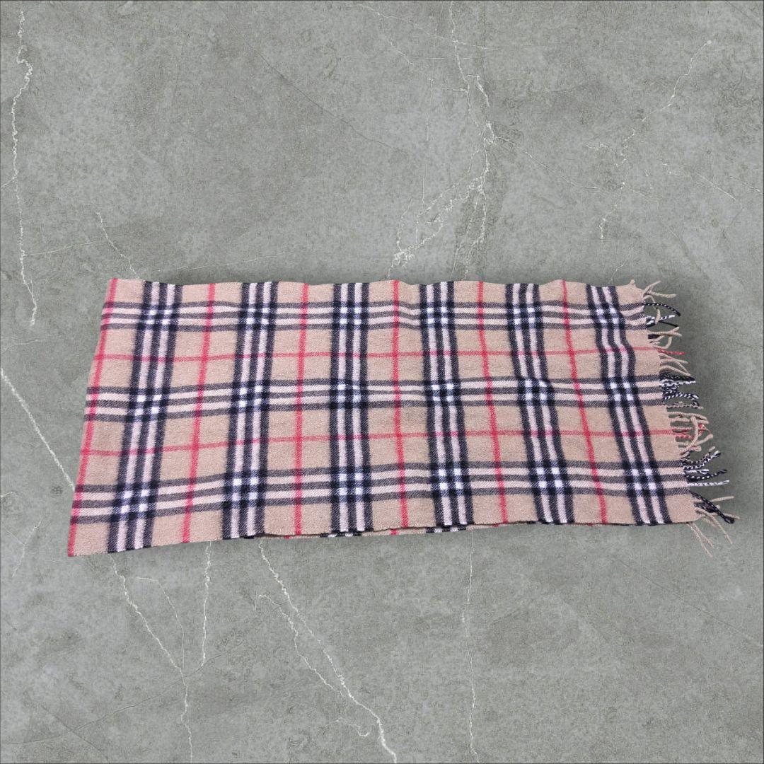 BURBERRY バーバリー カシミヤ100% ノバチェック マフラー ベージュ