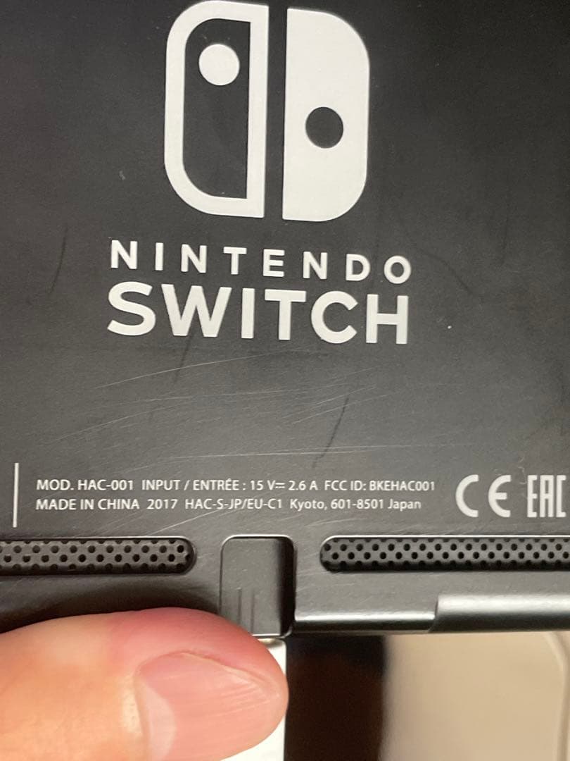 Switch本体 初期型 XAJ100 未対策機 赤青Joy-Con不良