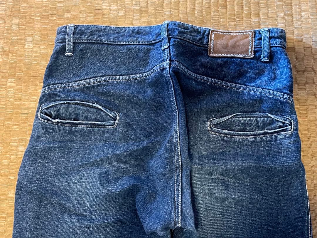 美品　ミナペルホネン　always ロールアップデニム　38 Mina