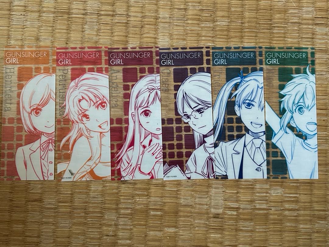 ガンスリンガーガール全巻+14巻購入特典しおり全種コンプリートセット