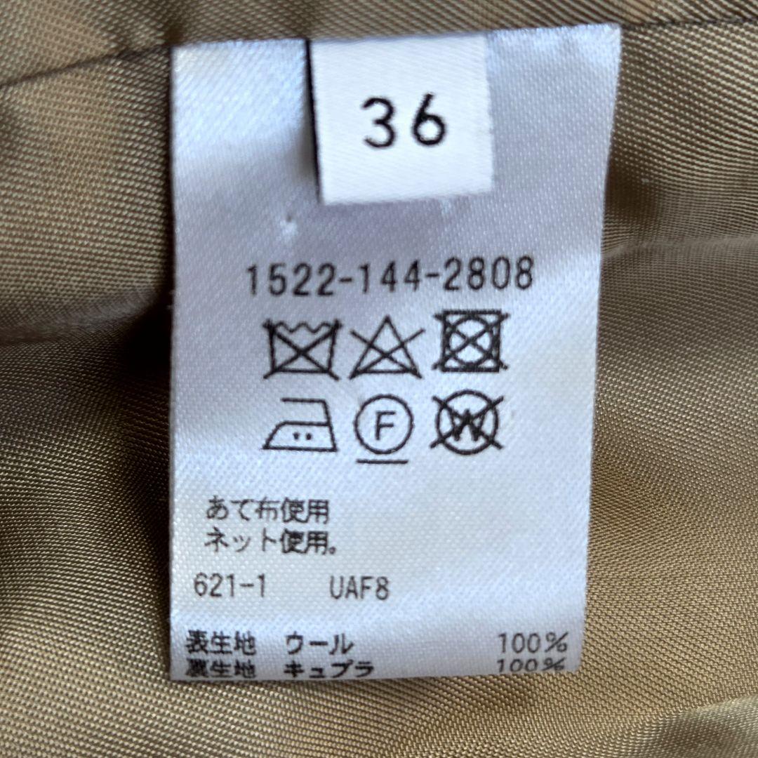 【美品】UNITED ARROWSダブルブレストジャケット 金ボタン、キャメル