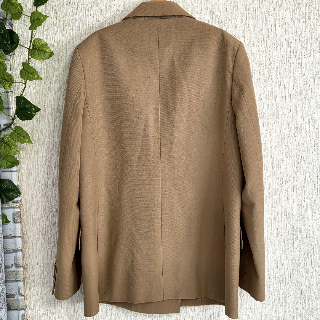 【美品】UNITED ARROWSダブルブレストジャケット 金ボタン、キャメル