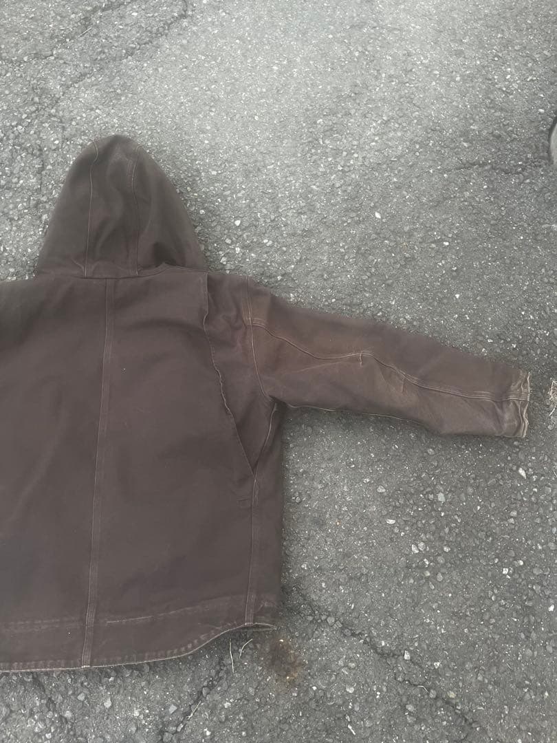 Carhartt ダックアクティブジャケット ダークブラウン フェード