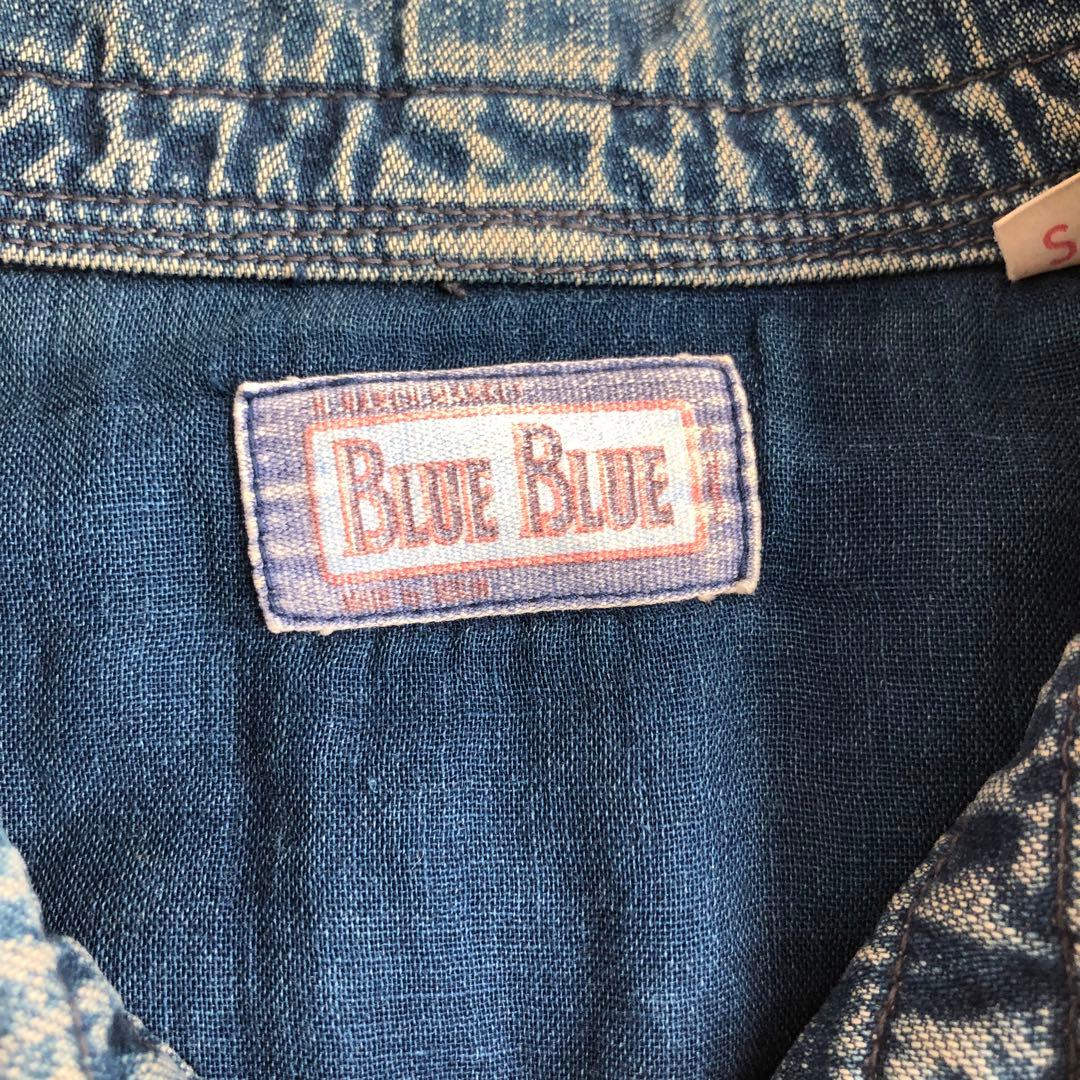 BLUEBLUEブルーブルーショールカラーデニムカバーオールデニムジャケット