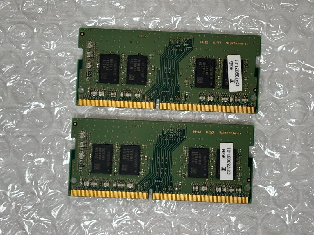 Samsung DDR4-2400 SO-DIMM 8GB×2枚 計16GB