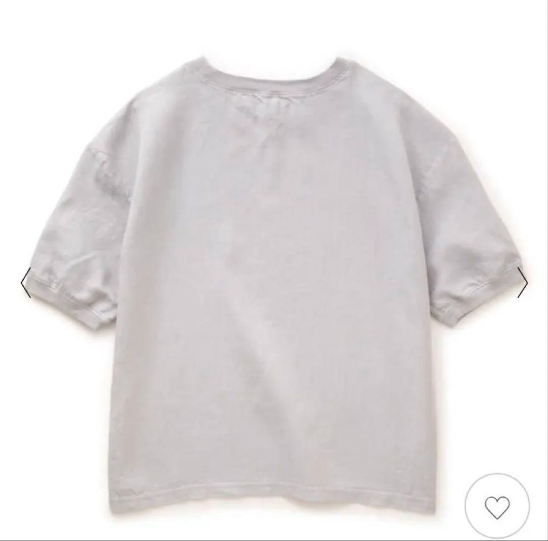 （年度末SALE］麻布Tシャツ　薄墨