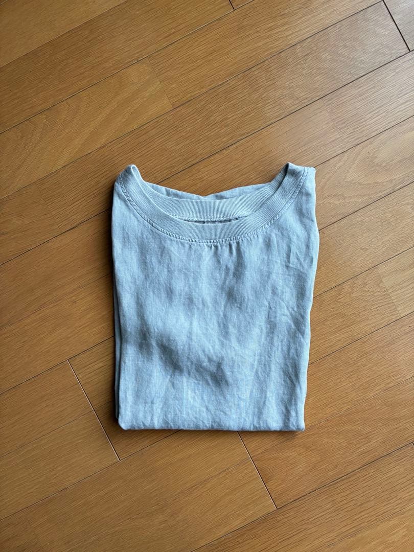 （年度末SALE］麻布Tシャツ　薄墨