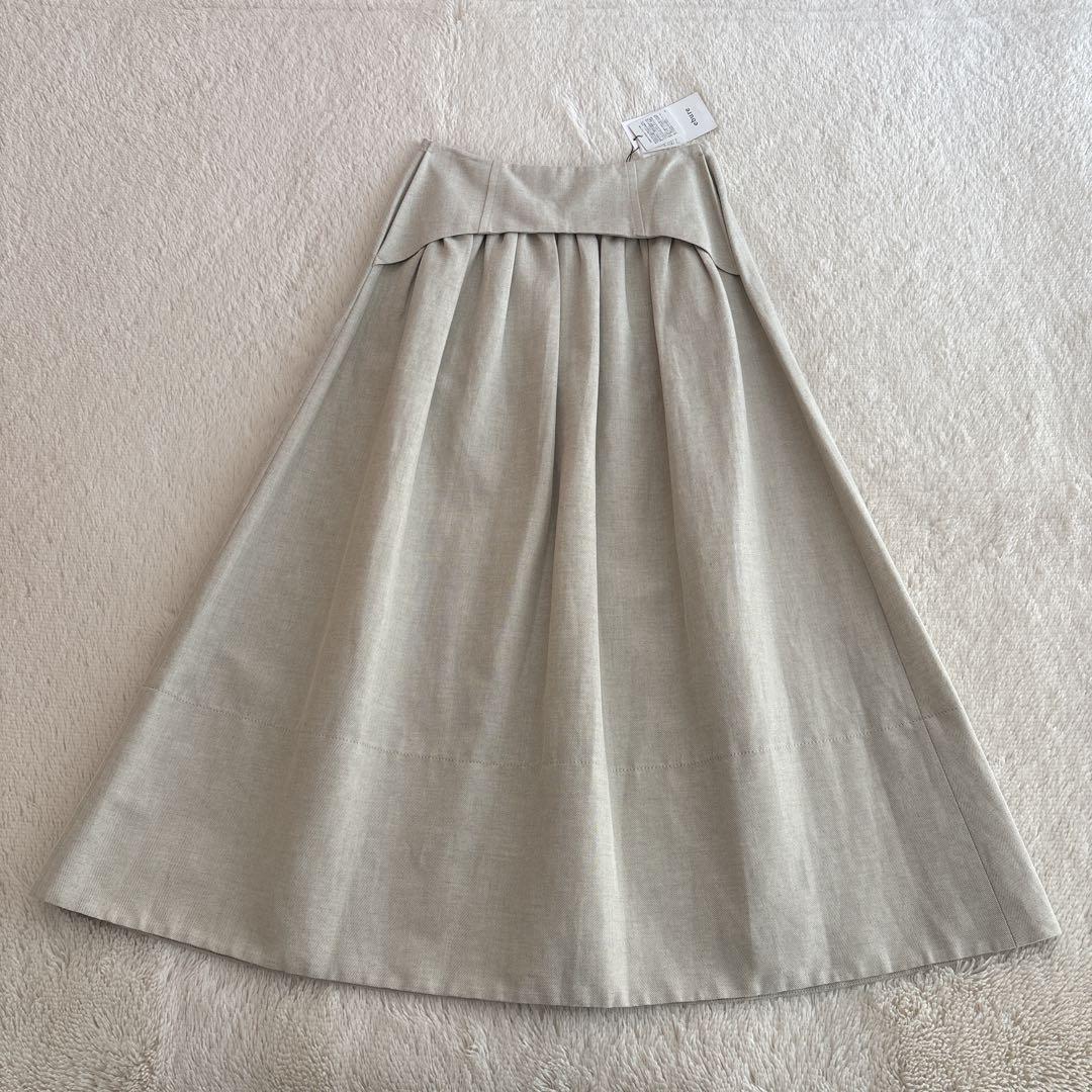 新品✨ebure リネン ヘリンボーン ロングスカート　36