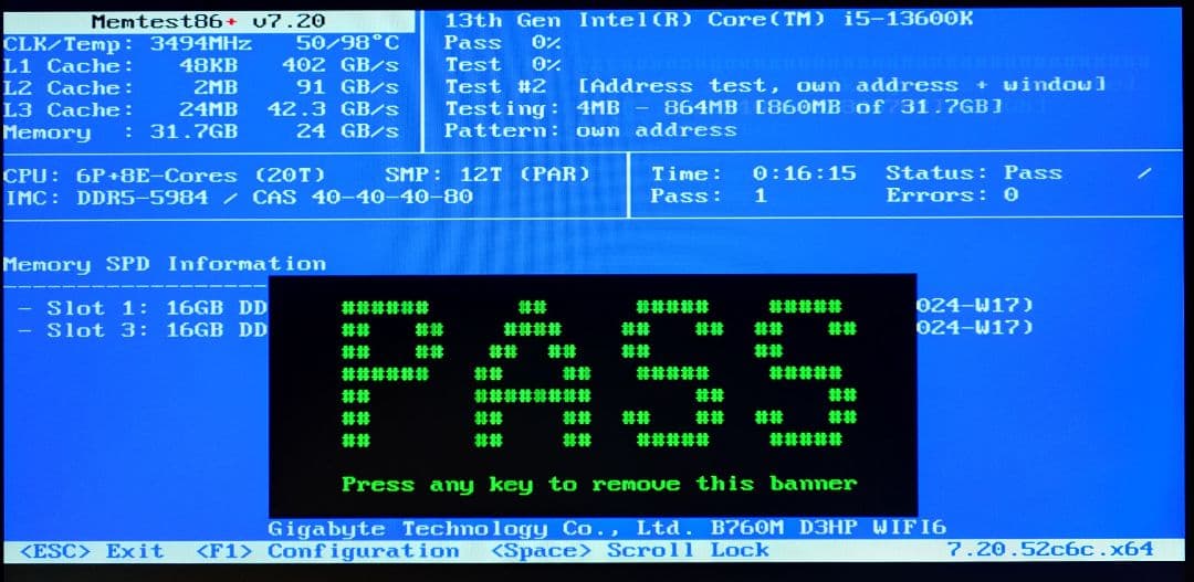 Crucial DDR5 Pro 6000 16GB×2 32GB 動作確認済2