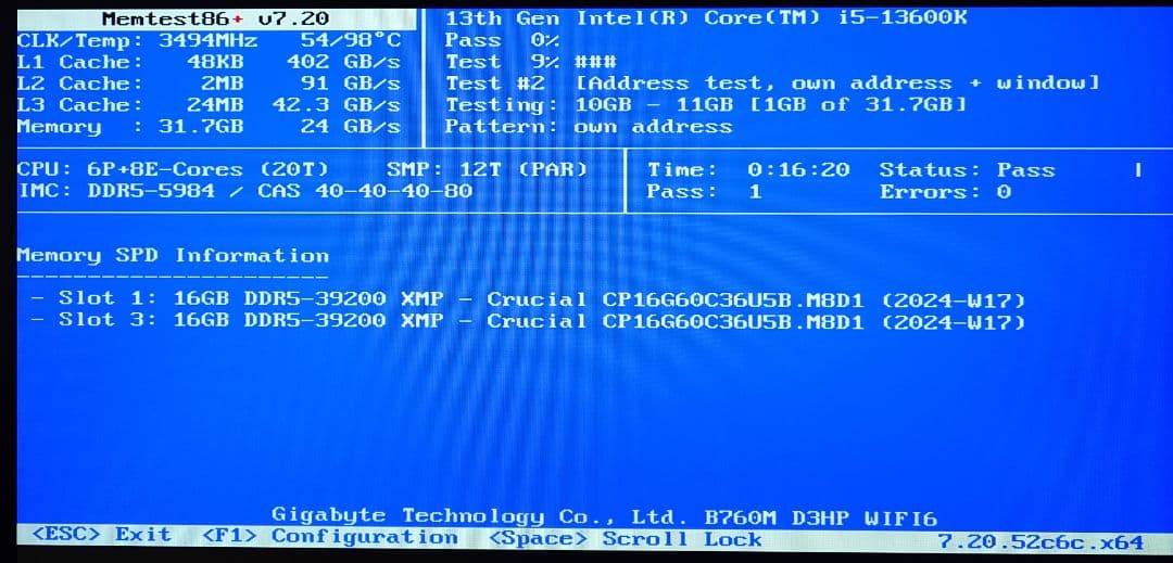 Crucial DDR5 Pro 6000 16GB×2 32GB 動作確認済2