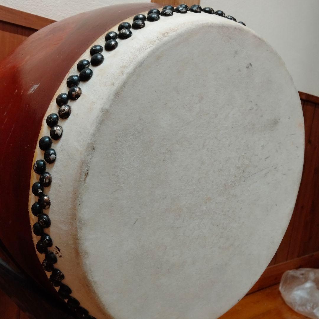 木製和太鼓 木製台・バチ付 直径約45cm
