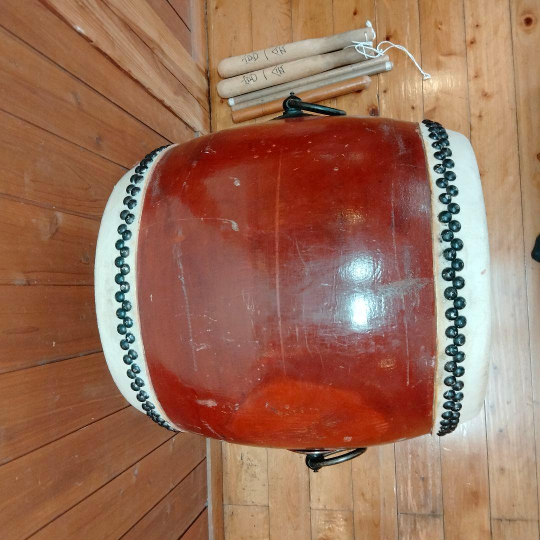 木製和太鼓 木製台・バチ付 直径約45cm