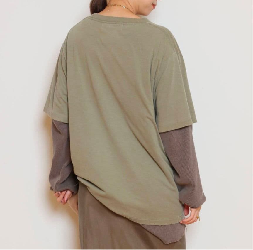 MUSE レミレリーフ NORTHVIEW Tシャツ　カーキ