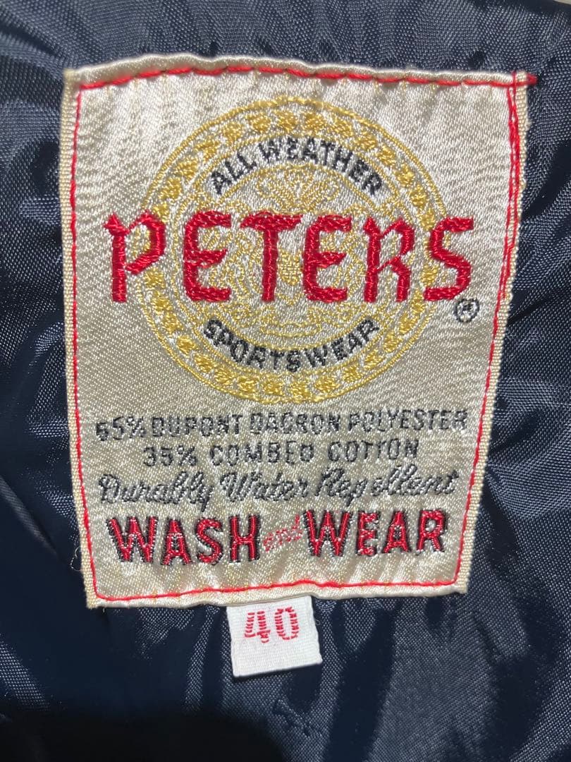 t*a様 60s ビンテージ　peters タロン　エンジ USA 立ち襟　ジャ