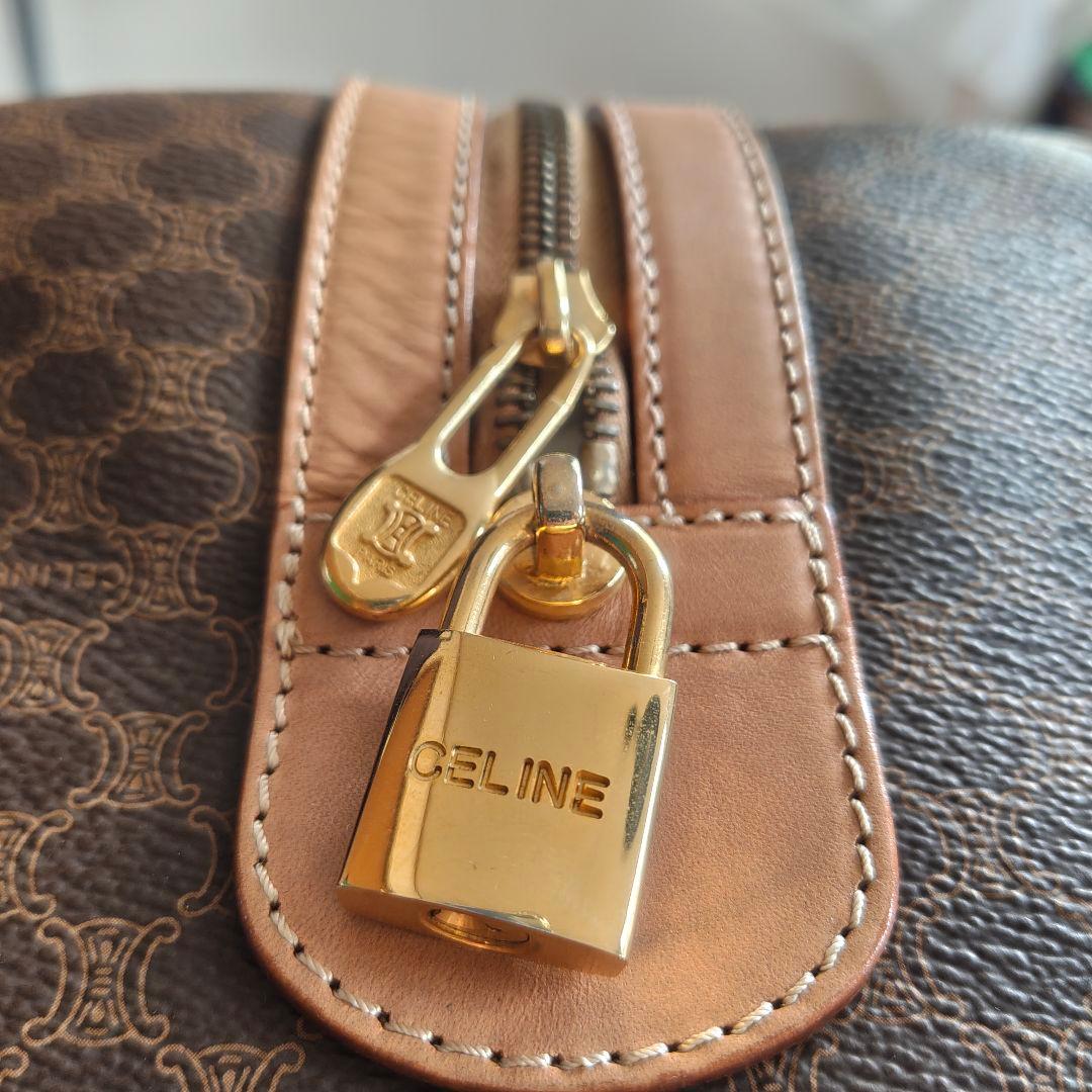 ヴィンテージ✨CELINE/セリーヌ ボストンバッグ マカダム トリオンフ