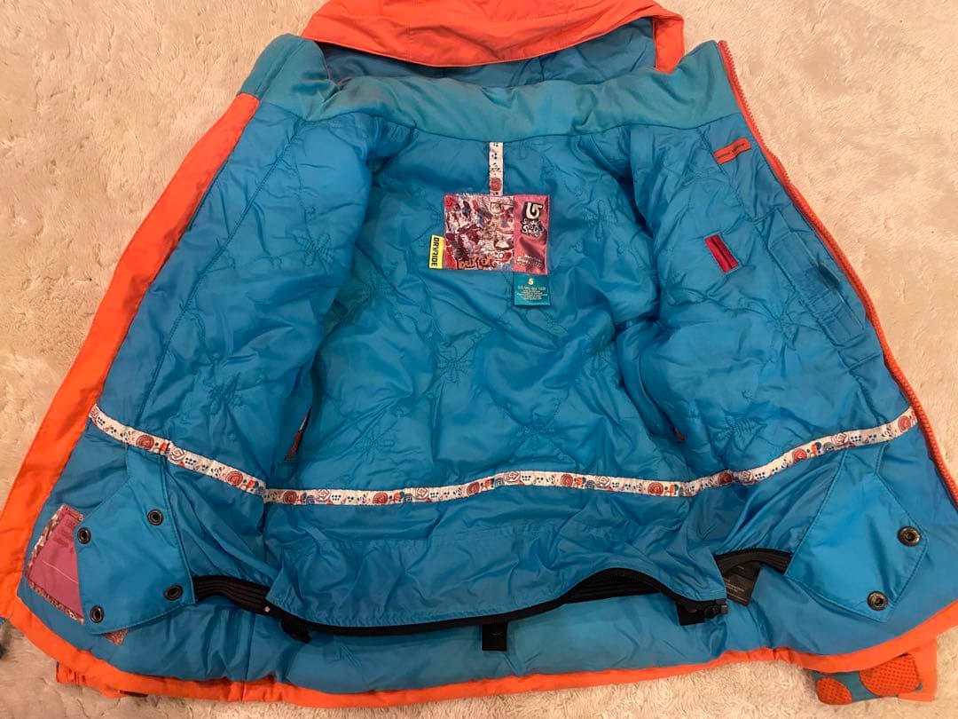 【お値下げ】burton 子供用スキーウェア オレンジ上下セット