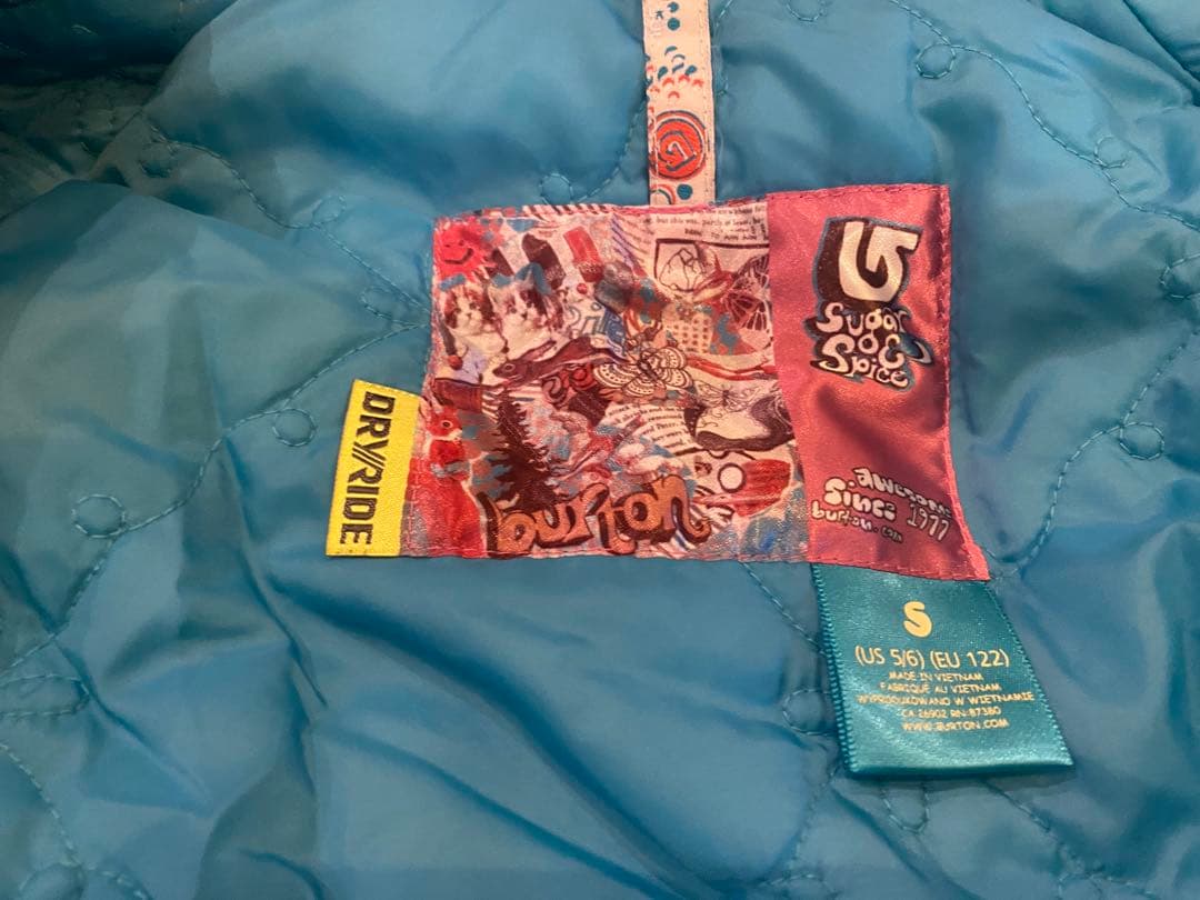 【お値下げ】burton 子供用スキーウェア オレンジ上下セット