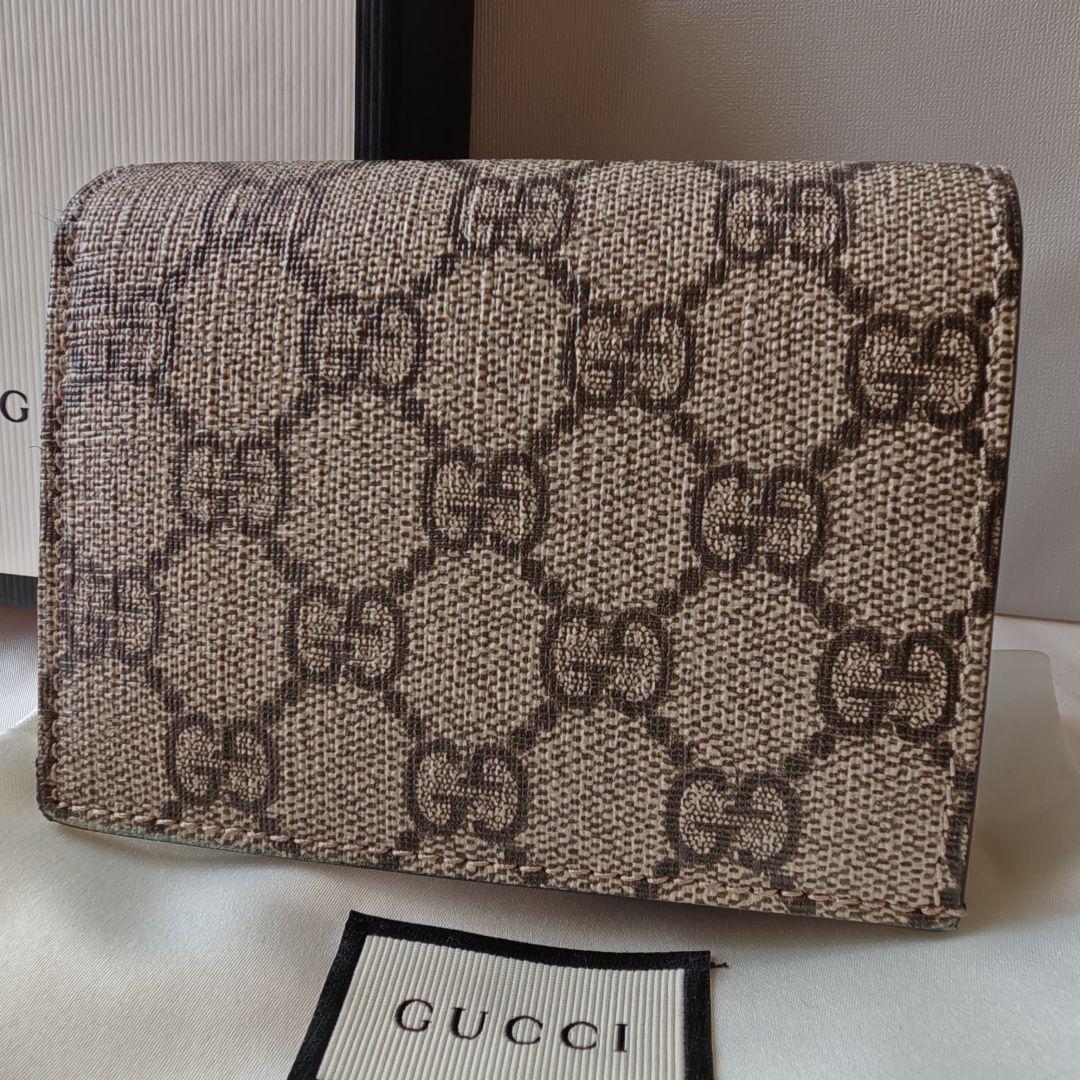 GUCCI グッチ GGスプリーム コンパクトウォレット