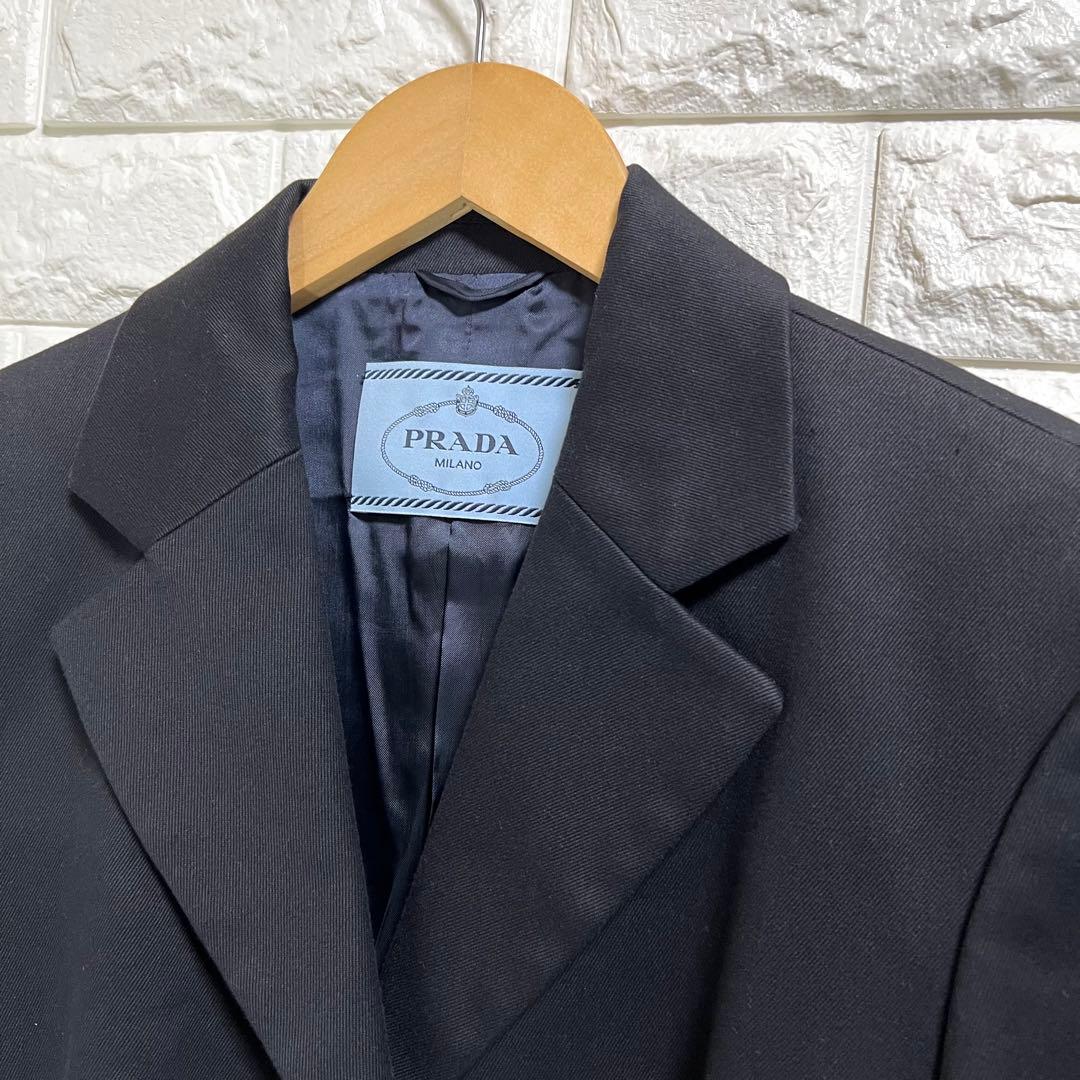 良品✨PRADA プラダ✨テーラードジャケット 黒 サイズ40 イタリア製