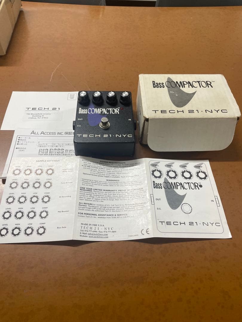TECH 21 Bass COMPACTOR ベースコンプレッサー
