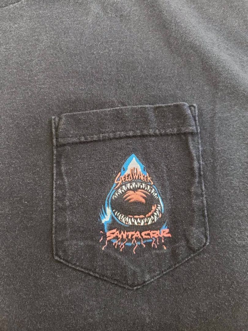 サンタクルーズ NHSタグ 鮫 シャーク ポケット 半袖 Tシャツ